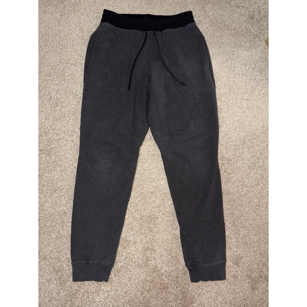Lululemon At Ease Textured Double Knit Joggers Mens LM5642S Gray Size Medium